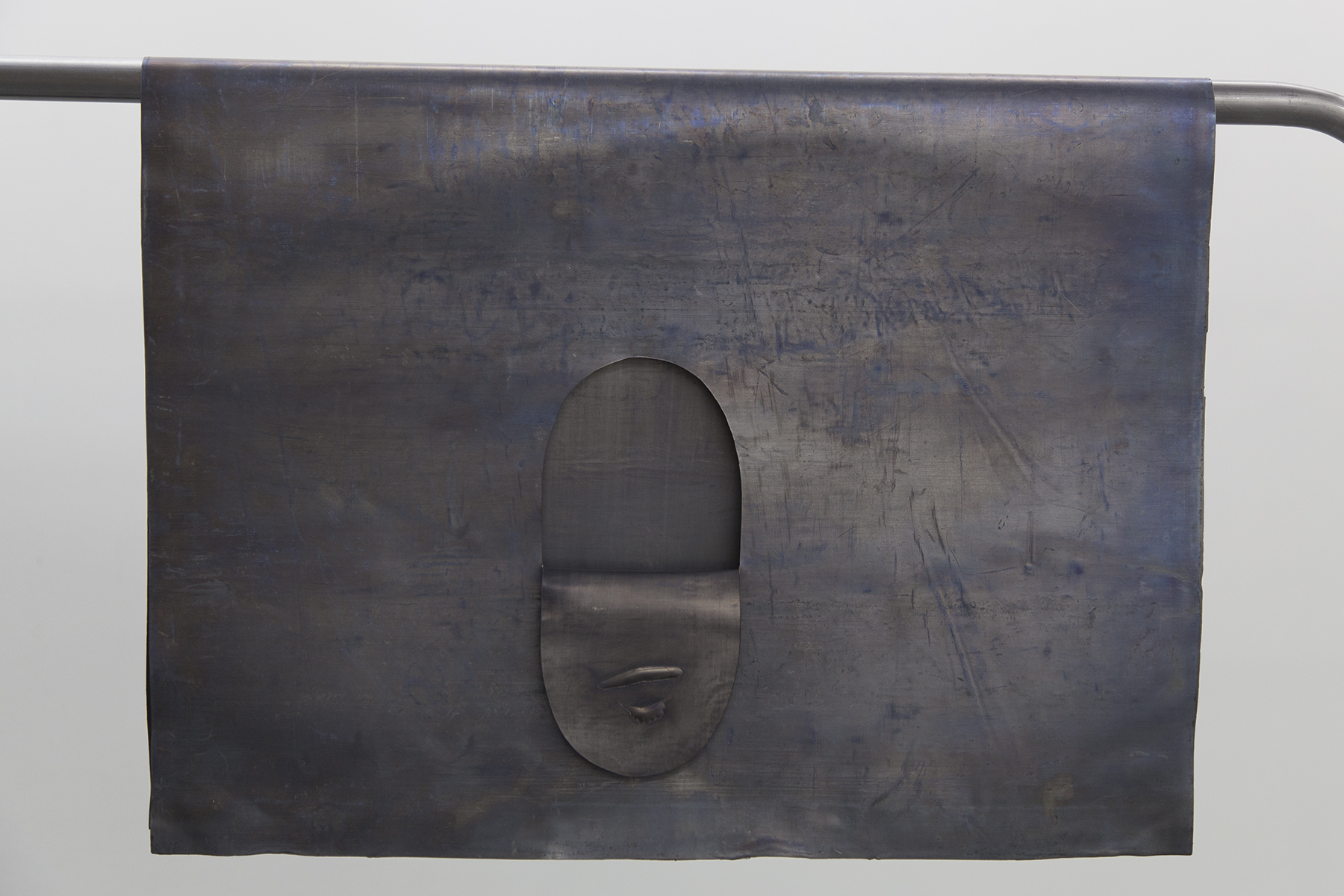 intimacy as a rule of thumb is registered, 2016, embossed lead sheets, steel.